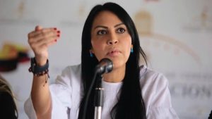 Delsa Solórzano, dirigente política venezolana y presidenta del movimiento Encuentro Ciudadano.