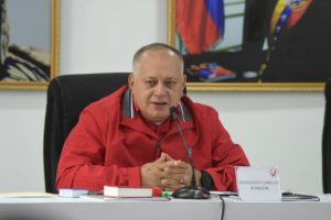 Primer vicepresidente del PSUV, Diosdado Cabello. Foto: Twitter PSUV.