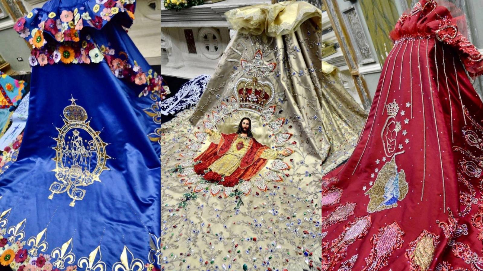 Mantos de la Virgen del Rosario de Chiquinquirá para este 2022.