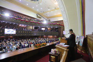 Nicolás Maduro durante su memoria y cuenta en la AN electa en 2020. Foto: Twitter Prensa Presidencial.