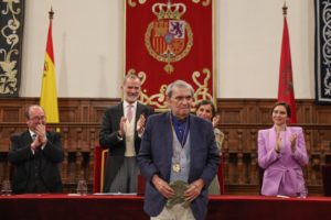 Rafael Cadenas recibió el Premio Cervantes 2023. Foto: EFE.