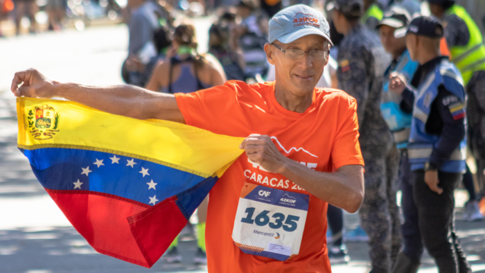 Parte del Maratón CAF 2023 que se realizó en Caracas.