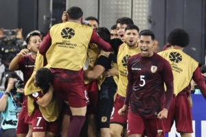 Venezuela sub-23 logró un empate épico contra Argentina en el Preolímpico 2023. Foto: EFE.